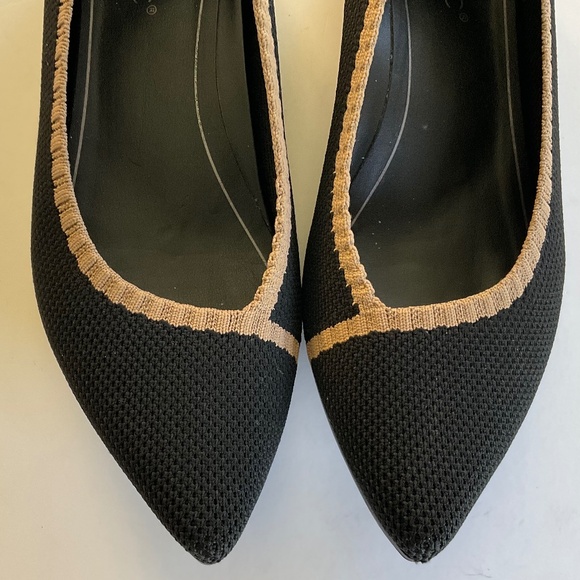 VIONIC Dahlia Knit Flats Black & Tan Size 7 - Picture 4 of 8